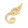 Brass Micro Pave Clear Cubic Zirconia Pendants CU-CBA7939-01E-G-2