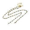 Brass Chain Necklace Making KK-K337-13G-01-1