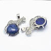 Natural Lapis Lazuli Pendants KK-E757-C-04P-2