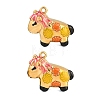 304 Stainless Steel Enamel Pendants SA-CBAF5D5-13G-2