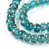 Luminous Handmade Gold Foil Glass Beads Strands FOIL-N029-02A-05-4