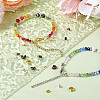 Brass Crimp Beads Covers and Crimp Beads KK-TA0007-03-6
