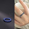 Synthetic Blue Goldstone Stretchy Finger Rings FS-WG01730-16-1