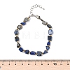 Natural Lapis Lazuli Beads Bracelets for Women BJEW-H623-02S-19-5