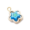 Handmade Polymer Clay with CCB Plastic Bead Frames Pendants PALLOY-JF04752-4