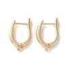 Rack Plating Brass Earring Findings KK-S405-03G-1