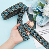 Polyester Ethnic Style Lace Ribbon OCOR-WH0067-48C-3
