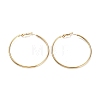 Ring 304 Stainless Steel Hoop Earrings for Women Men EJEW-B049-02F-G-1