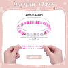 32Pcs Handmade Polymer Clay & Acrylic Bead Bracelets BJEW-PH02015-2