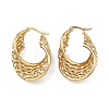 Multilayer Twist 201 Stainless Steel Hoop Earrings EJEW-D354-01G-4