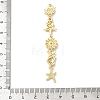 Brass Micro Pave Clear Cubic Zirconia Big Pendants KK-B176-02G-02-3