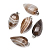 Natural Banded Agate Pendants GG-K002-16S-1