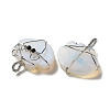 Opalite Copper Wire Wrapped Pendants G-K338-06P-02-2