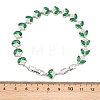 Platinum Tone Brass Micro Pave Cubic Zirconia Tennis Bracelets BJEW-B160-09P-6