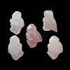 Natural Rose Quartz Carved Healing Dinosaur Figurines G-B062-07E-2