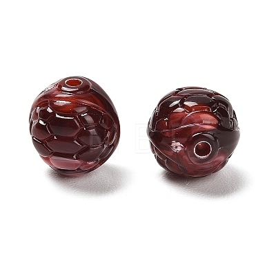 Two-tone Opaque Acrylic Beads OACR-G037-02F-1