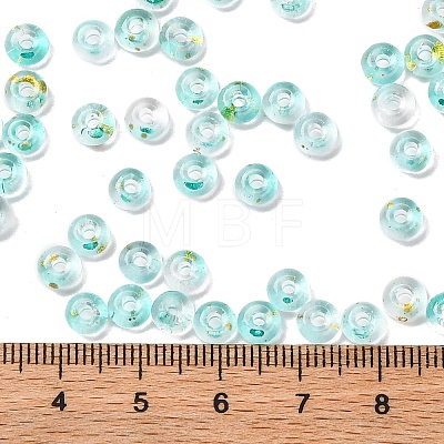 Baking Paint Transparent Colours Glass Round Beads SEED-L011-13A-03-1