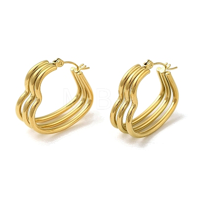 304 Stainless Steel Hoop Earrings for Women EJEW-B054-19G-02-1
