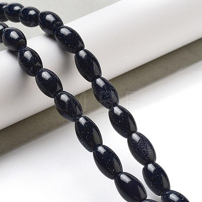 Synthetic Blue Goldstone Beads Strands G-B106-B01-01-1