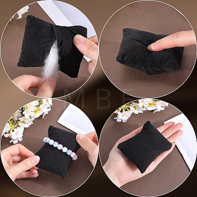 4Pcs 2 Colors Lint Bracelet/Watch Pillow Jewelry Displays BDIS-BBC0001-01-1