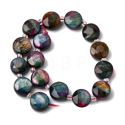 Dyed Natural Tiger Eye Beads Strands G-D105-A12-03-1