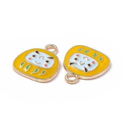 Alloy Enamel Pendants ENAM-H039-04G-A-1