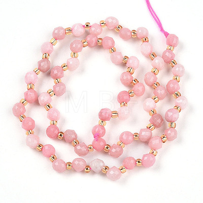 Natural Pink Opal Beads Strands G-T141-54-1