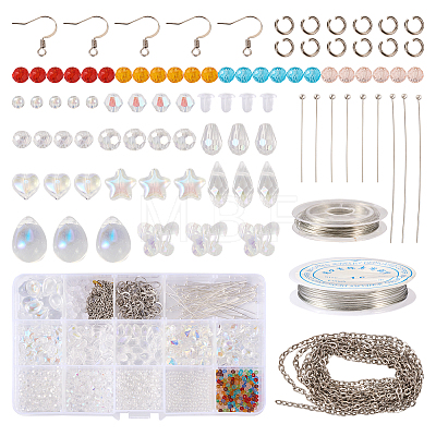 DIY Wire Wrap Earring Making Kit DIY-TA0004-87-1