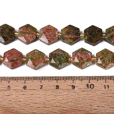 Natural Unakite Beads Strands G-N368-01A-08-1