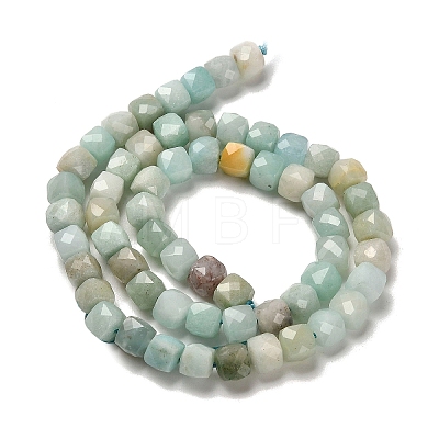 Natural Flower Amazonite Beads Strands G-H078-C05-01-1