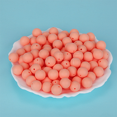 Round Silicone Focal Beads SI-JX0046A-58-1