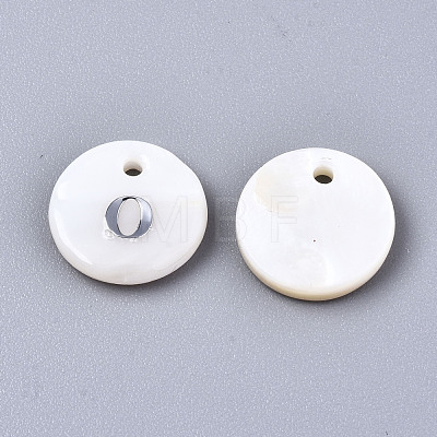 Natural Freshwater Shell Pendants X-SHEL-Q018-01A-O-P-1