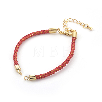Adjustable Nylon Cord Bracelet Making MAK-F026-B-G-1