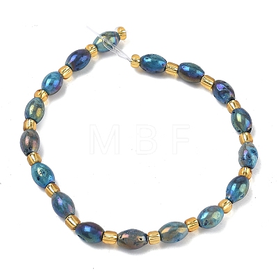 Electroplated Natural Druzy Geode Crystal Beads Strands G-G459-03B-07-1