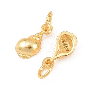 925 Sterling Silver Shell Shape Charms STER-I023-01G-03-1