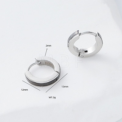 304 Stainless Steel Hoop Earrings XQ3729-1