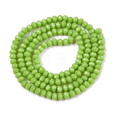 Opaque Solid Color Imitation Jade Glass Beads Strands EGLA-A044-P2mm-D30-1