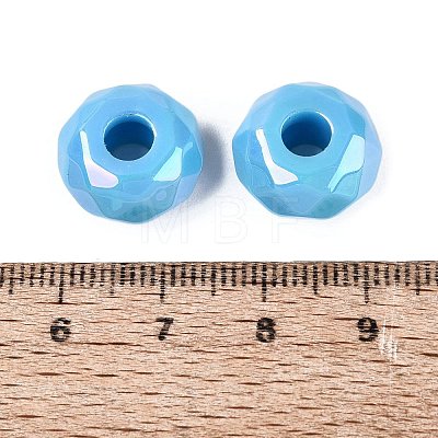 Opaque Acrylic European Beads OACR-E033-23P-1