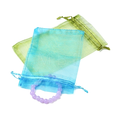 50Pcs Organza Bags Jewellery Storage Pouches Wedding Favour Party Mesh Drawstring Gift OP-FS0001-05F-1