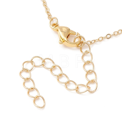 Natural Pearls Beaded Chain Necklace NJEW-JN04345-1