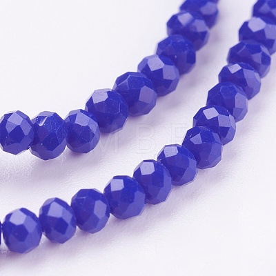 Faceted Imitation Jade Glass Beads Strands X-GLAA-R135-2mm-27-1