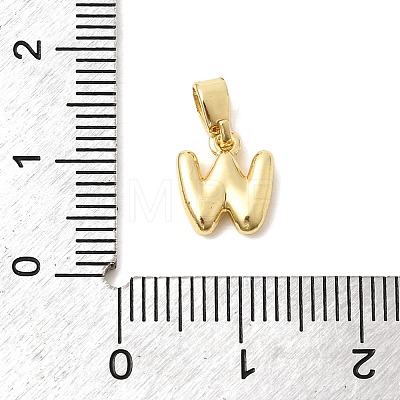 Brass Letter Charms KK-G554-22G-W-1