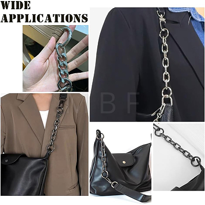 Aluminum Cross Chain Link Bag Strap Extender FIND-WH0418-79AB-1