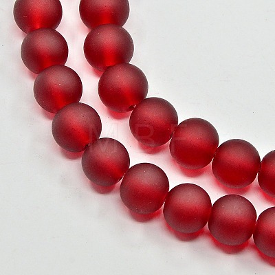 Transparent Glass Bead Strands GLAA-S031-6mm-14-1