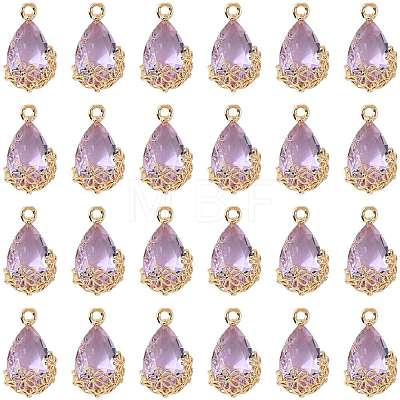 Transparent Glass Pendants GLAA-FZ0001-02I-1