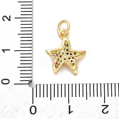 Brass Micro Pave Cubic Zirconia Pendants KK-S510-47G-04-1