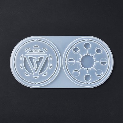 Meditation Yoga Pendants Cup Mat Silicone Molds DIY-B056-02C-1