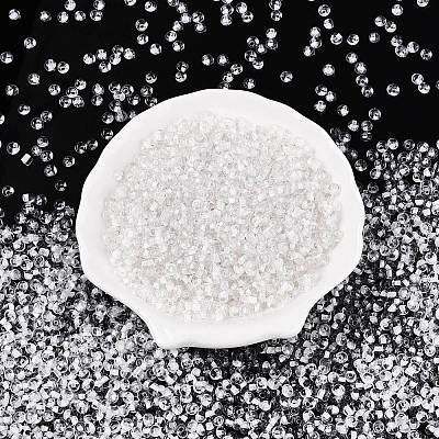 6/0 Inside Colours Transparent Glass Seed Beads X1-SEED-T007-07B-1
