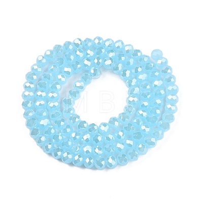 Electroplate Glass Beads Strands EGLA-A044-J4mm-A04-1