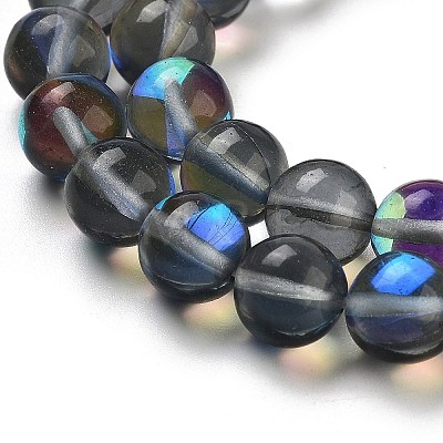 Transparent Glass Beads GLAA-B022-8mm-08-1